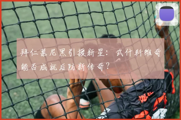 拜仁慕尼黑引援新星：武什科维奇能否成就后防新传奇？